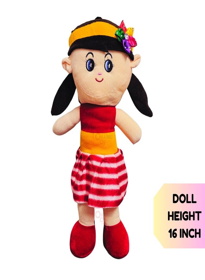 KARBD Rag Doll Super Soft Fabric Textile Cloth Cute Stuffed Girl Doll Washable Huggable Cuddly Plush Toy for Toddlers Babies Kids Girls Children - Image 3